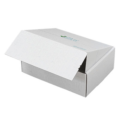 Custom Logo Corrugated Cardboard Shipping E Commerce Packaging Box Tear Strip Zipper Box