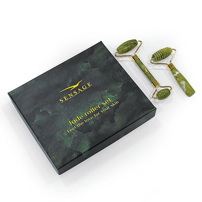 Customized Logo Premium Green Cardboard Lid Top Cover And Bottom Luxury Cosmetic Packaging Gift Box
