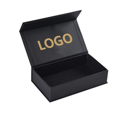 Custom Packaging Printing Box Cardboard Black Paper Magnet Gift Box Packaging with Inner Foam
