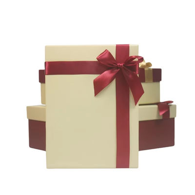 High End Gift Box Packaging Customizable Size For Valentine's Day Mother's Day Black White Bow Decoration Gift Box