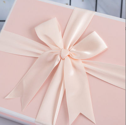High End Gift Box Packaging Customizable Size For Valentine's Day Mother's Day Black White Bow Decoration Gift Box