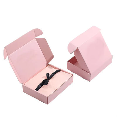 Custom Size Logo Printing Small Corrugated Mailing Box Cosmetic Packaging Paper Box Self Sealing Shipping Box