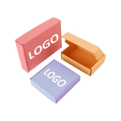 Custom Size Logo Printing Small Corrugated Mailing Box Cosmetic Packaging Paper Box Self Sealing Shipping Box