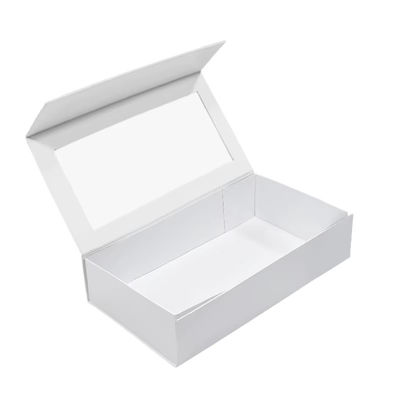 Rigid Cardboard Matt Art Collapsible Gift Custom Box Made of Art Paper and Cardboard Magnetic Gift Folding Box with Window