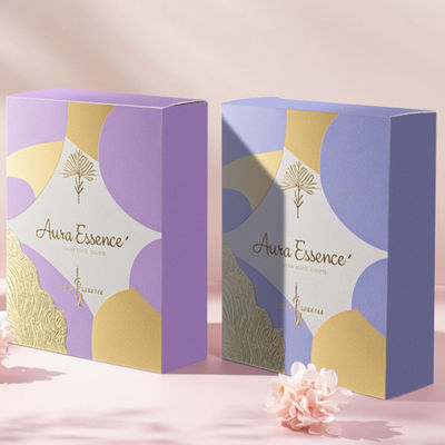Custom Luxury Square Empty Folding Paper Box  Candle Jars With Lid And Box Packaging Automatic Bottom Buckle Box
