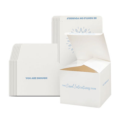 Custom Luxury Square Empty Folding Paper Box  Candle Jars With Lid And Box Packaging Automatic Bottom Buckle Box