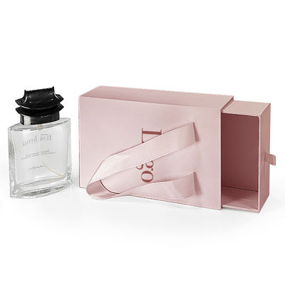 Custom Logo Drawer Sliding Cardboard Luxury High End Gift Paper Box Necklace Bracelet Jewelry Perfume Packaging Box With Handle