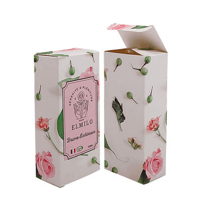 Custom Printed Biodegradable Perfume Beauty Skin Care Cosmetics Packaging Box Hot Stamping Embossed Paper Box