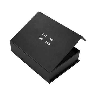 Custom logo Luxury Black Cardboard Smart Watch Magnetic Gift Packaging Box Single Watch with Foam Lining