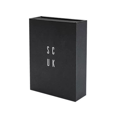 Custom logo Luxury Black Cardboard Smart Watch Magnetic Gift Packaging Box Single Watch with Foam Lining