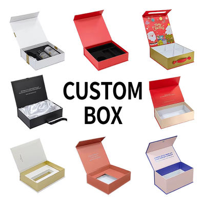 Custom Rigid Cardboard Packaging Luxury Magnet Gift Box Your Own Logo With Magnetic Closure