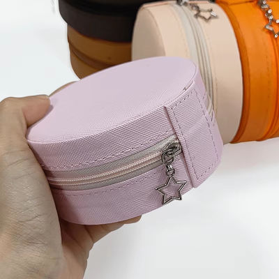 High End Portable Pink Jewelry Set Box Earrings Rings Necklaces Bracelets Bracelets Jewelry Storage Box