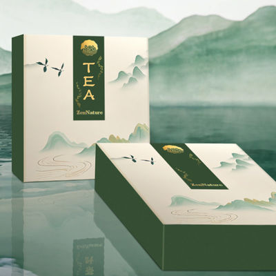Customized Logo Foldable Paper Card Tea Bag Gift Box for Luxury Scented Tea Coffee Packaging