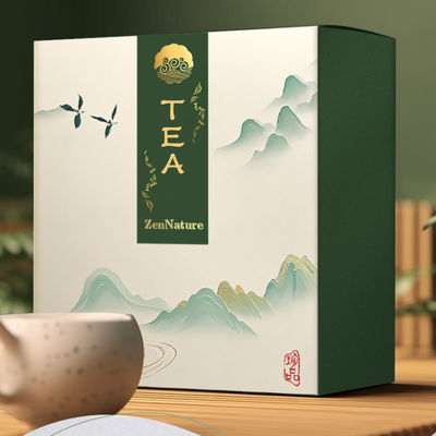 Customized Logo Foldable Paper Card Tea Bag Gift Box for Luxury Scented Tea Coffee Packaging
