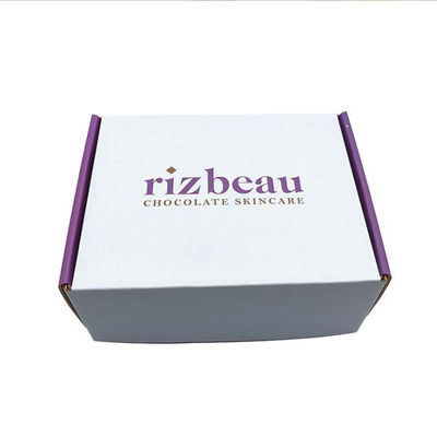 Custom Logo Design CMYK / PANTONE Printing Recyclable Corrugated Paper Luxury Skin Care Cosmetics Packaging Mailing Boxes