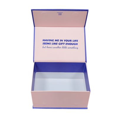 Custom Logo Color Square Blue Magnetic Jewellery Packaging Luxury Gift Boxes For Present