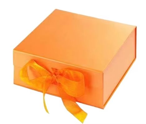 Custom Logo Size Luxury Magnetic Flip Wig Cosmetic Packaging Box Gift Box With Ribbon Magnetic Closure