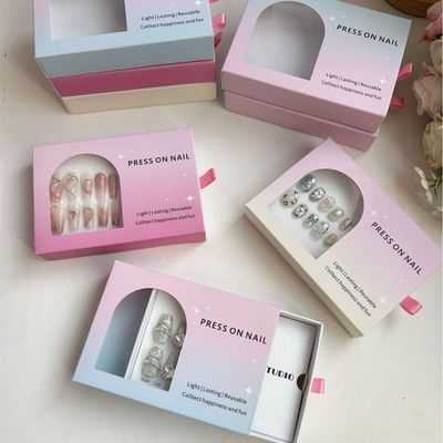 Eco Friendly Luxury Jewelry Packaging Boxes For Earrings Recycled Paperboard Sponge Lining Stamping Technique Candle Wallet