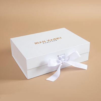 Small Business Unique Ribbon For Socks Custom Luxury Cardboard Christmas Gift Box With Magnetic Closure And UV Lamination