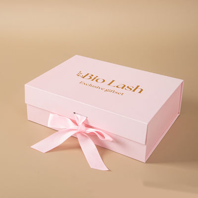 Small Business Unique Ribbon For Socks Custom Luxury Cardboard Christmas Gift Box With Magnetic Closure And UV Lamination