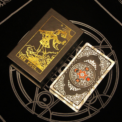 Custom Rigid Cardboard Luxury Tarot Cards Magnet Closure Decorative Book Shape Boxes Faux Book Favor Box