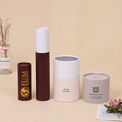 Eco-Friendly Candle Tube Packaging Biodegradable Paper Tube Gift Boxes for Glass Jars