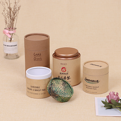 Eco-Friendly Candle Tube Packaging Biodegradable Paper Tube Gift Boxes for Glass Jars