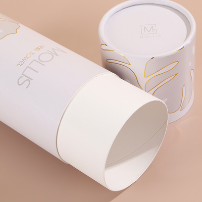 Premium Custom Tube Boxes for Perfume  Skincare Recyclable Cardboard Round Paper Tube Packaging with Logo Printing