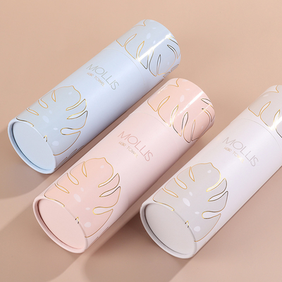 Premium Custom Tube Boxes for Perfume  Skincare Recyclable Cardboard Round Paper Tube Packaging with Logo Printing