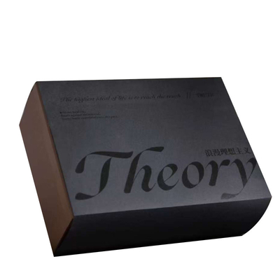 Eco-Friendly Custom Zipper Mailer Box Corrugated Cardboard with Black Matte Lamination  UV Varnishing