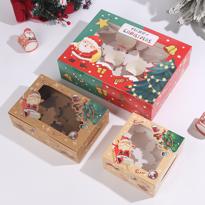 2025 Luxury Christmas Holiday Gift Boxes Kraft Paper Packing Festive Custom Printed Gift Boxes for Holiday Season