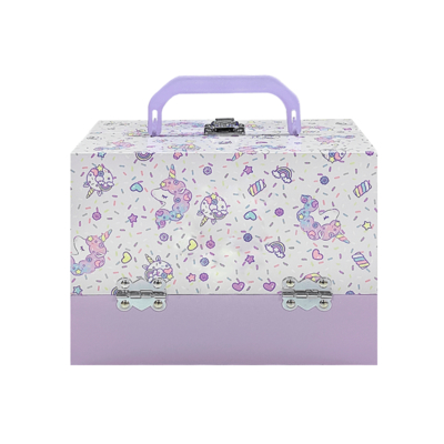Eco-Friendly Custom Kids Toy Gift Box Luxury Rigid Cardboard Suitcase Style with Metal Handle