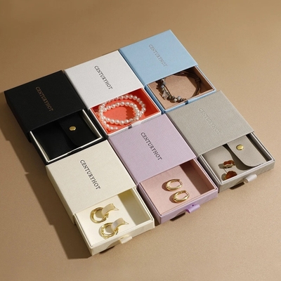 Luxury Jewelry Box Packaging Custom Logo Personalized Jewelry Gift Boxes Elegant & High-End Jewelry Packaging Box for Women