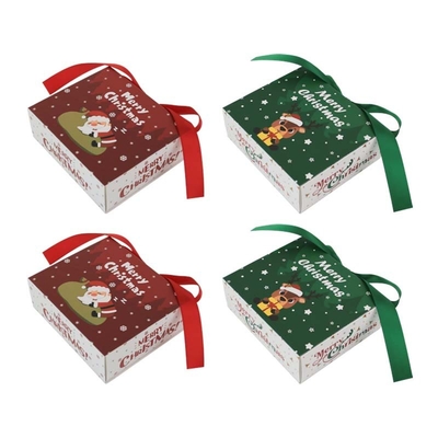 Custom 2025 Merry Christmas Gift Box Personalized Holiday Packaging for Corporate Gifts Festive Decorations