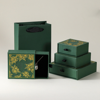 Factory Custom 9*9cm Square Paper Earring Necklace Hollow Packaging Box for Magnetic Jewelry Gift