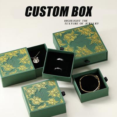 Factory Custom 9*9cm Square Paper Earring Necklace Hollow Packaging Box for Magnetic Jewelry Gift