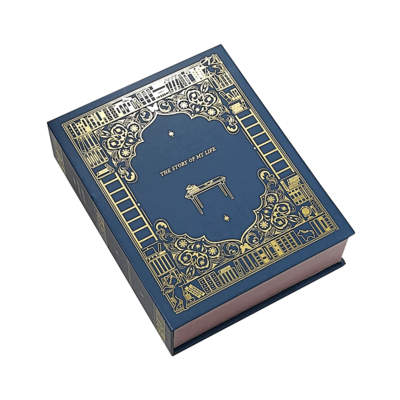 Custom Printed Luxury Book Shape Gift Box Packaging for Branded Candles Premium Wedding Holiday Gift Solution