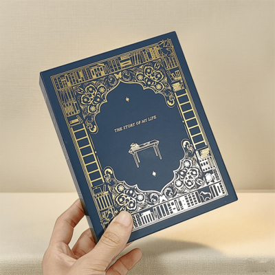 Custom Printed Luxury Book Shape Gift Box Packaging for Branded Candles Premium Wedding Holiday Gift Solution