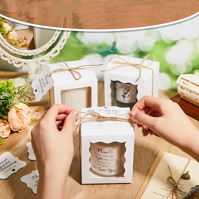 Custom Elegant Luxury Candle Gift Box Printed Candle Packaging Box for High-End Candles