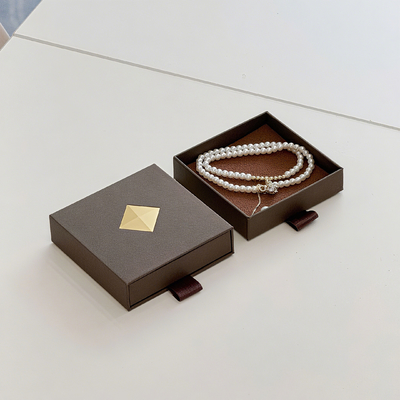 Custom Logo Eco Friendly Printed Hard Rigid Recycle Style  Paper Packaging Cardboard Drawer box Sliding For Jewellery