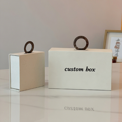Jewelry Necklace White Personalized Design magnetic presentation Box Custom Logo Ring Earring Necklace Bracelet Packaging Paper Box