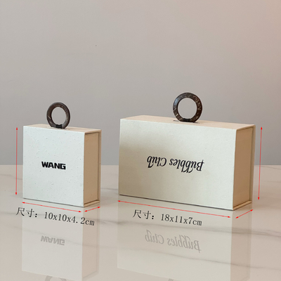 Jewelry Necklace White Personalized Design magnetic presentation Box Custom Logo Ring Earring Necklace Bracelet Packaging Paper Box