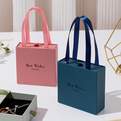 Luxury Custom Printed kraft paper Jewelry Boxes for Earrings & Necklaces Recyclable Paper Ring Box Eco-Friendly Gift Packaging for Women