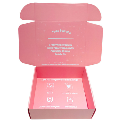 Wholesale Recyclable Corrugated Paper Cosmetic Mailer Box Foldable Ecommerce Shipping Boxes for Perfume Eyelash Matt Lamination
