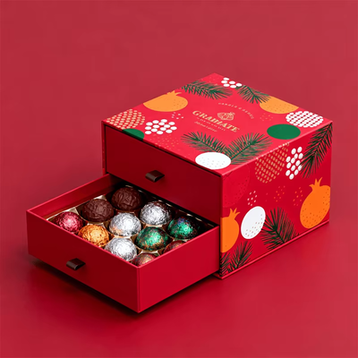Custom Luxury Paper Small Strawberry Chocolate bar Box Packaging High-end Gift Box