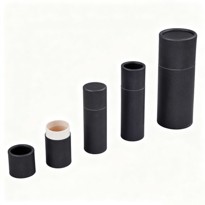 Custom Cylinder Paper Tube for Toothbrush Essential Oil Candle Coffee Tea Packaging Craft Paper and Cardboard Materials