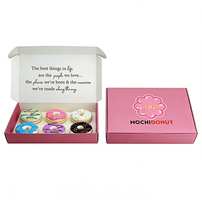 Custom Eco Friendly White Kraft Paper Boxes Corrugated Flip Top Cardboard Box for Candle Incense Chocolate Bar Donuts