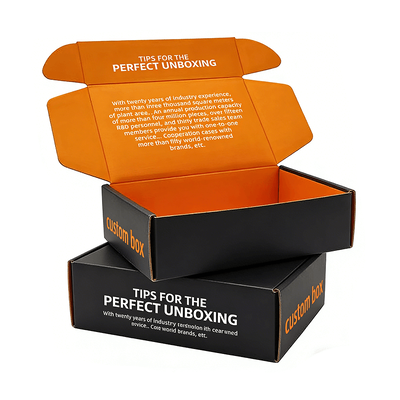 Custom Logo Fashionable and Trendy Corrugated Paper Shipping Box  for Clothing T-shirt Cap Hat