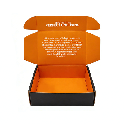 Custom Logo Fashionable and Trendy Corrugated Paper Shipping Box  for Clothing T-shirt Cap Hat