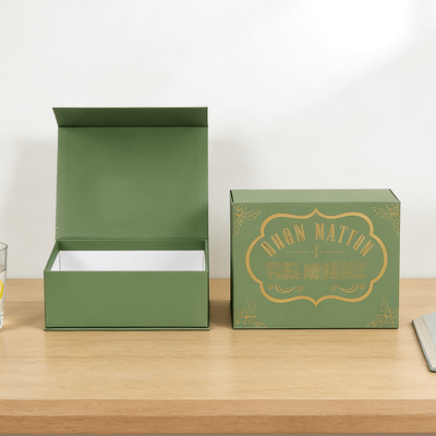 Custom Luxury Rigid Packaging Magnetic Gift Box With Foam Insert for Pen Crystal Gemstone